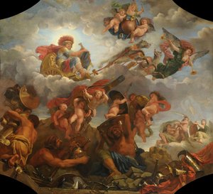 Mars auf seinem von Wölfen gezogenen Wagen, 1673