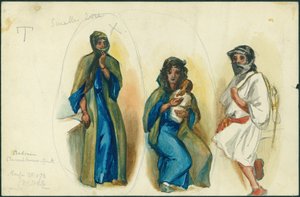 Beduinen-Köhler, Berg Karmel, nahe Haifa, 1873 von Claude Conder