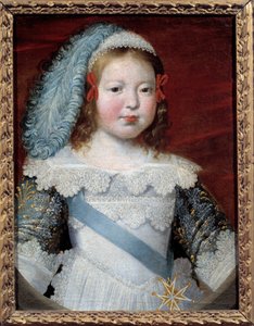 Porträt des Dauphins, des zukünftigen Ludwig XIV. (1638-1715). Gemälde von Claude Deruet (1588-1662) Dim 0,50 x 0,39. 1641. Musée des Beaux Arts d