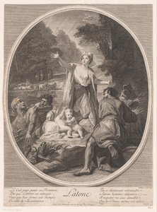 Leto verwandelt die Bauern in Frösche (Latone)