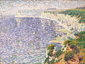 Ein Blick auf die Klippen von Etretat von Claude Emile Schuffenecker