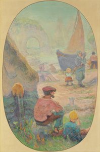 Fischer in Etretat