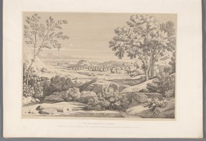 Ansicht des Ufers des Flusses Ilisos von Claude Félix Théodore Caruelle d