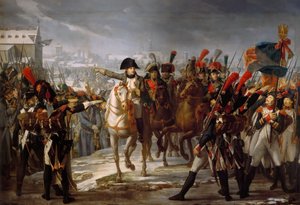 Napoleons Rede an das 2. Korps der Grande Armée vor dem Angriff auf Augsburg am 12. Oktober von Claude Gautherot
