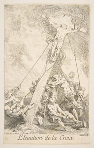 Erhebung des Kreuzes von Claude Gillot, Jacques Gabriel Huquier