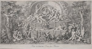 Die vier Feste: Fest des Faunus von Claude Gillot