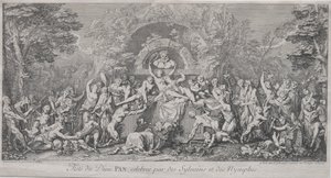 Die vier Feste: Fest des Gottes Pan von Claude Gillot