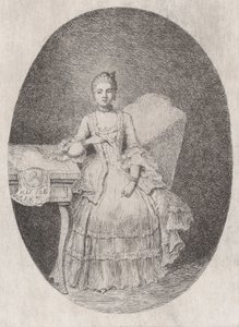 Porträt von Marguerite Le Comte, 1764