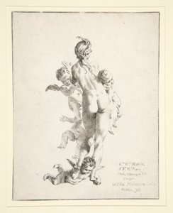 Ohne Titel (weiblicher Akt mit Putti)