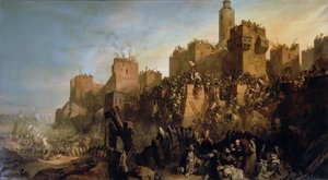 Die Eroberung Jerusalems durch Jacques de Molay im Jahr 1299