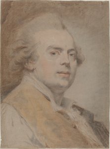 Selbstporträt, ca. 1780 von Claude Jean Baptiste Hoin