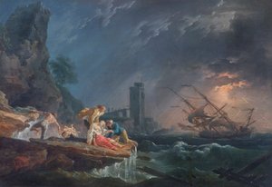 Ein Schiffswrack, ca. 1760-65 von Claude Joseph (after) Vernet