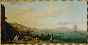 Ein Blick auf Neapel und den Vesuv