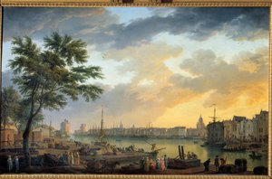Ansicht des Hafens von La Rochelle