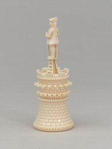 Weißer Turm, Schachfigur, Indien