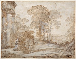Das Treffen zwischen Venus und Aeneas, ca. 1678 von Claude Lorrain
