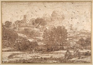 Hagar und der Engel von Claude Lorrain
