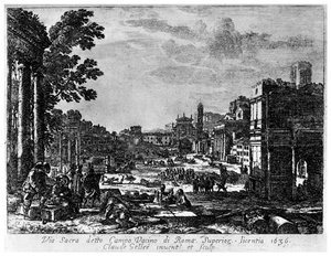 Campo Vacino, um 1620-1680, 1924 von Claude Lorrain