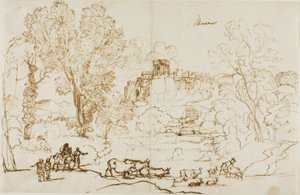 Klassische Landschaft - Tivoli von Claude Lorrain