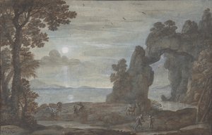 Küstenansicht mit Perseus und dem Ursprung der Korallen