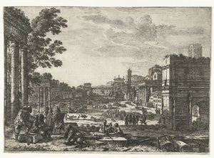 Forum Romanum in Rom von Claude Lorrain