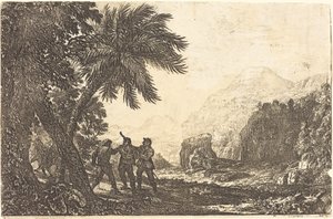 Landschaft mit Briganten von Claude Lorrain