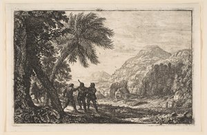Landschaft mit Räubern, 1633 von Claude Lorrain