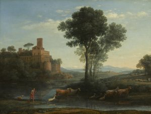 Landschaft mit der Reise von Jakob, 1677 von Claude Lorrain