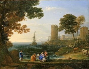 Landschaft mit der Entführung Europas durch Jupiter von Claude Lorrain