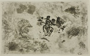 Sitzende Frau und andere Skizzen von Claude Lorrain