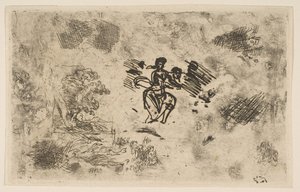 Sitzende Frau und andere Skizzen, ca. 1630-33 von Claude Lorrain