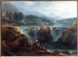 Der Wasserfall von Claude Louis Chatelet
