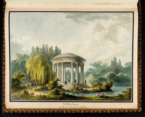 Vue du Temple, aus Recueil des plans du Petit Trianon von Richard Mique (1728-94)