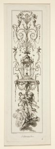 Titelseite und drei Blätter aus Cahier d von Claude Louis Desrais