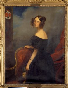 Porträt der Herzogin von Valencay, Gräfin von Talleyrand Perigord, geboren Anne Louise de Montmorency (1810-1855)