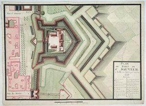 Festung von Saint-Sauveur, Lille, 1728, aus 