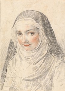 Eine junge Nonne von Claude Mellan