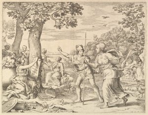 Allegorie auf die gute Regierung in Frankreich, 1685 von Claude Mellan