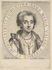 Anna Maria Vaiani, 1624-36 von Claude Mellan