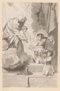 Anna von Österreich übergibt die Regentschaft von Frankreich in die Hände des Christuskindes