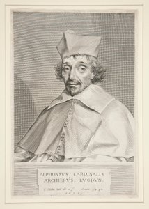 Kardinal Alphonse de Plessis de Richelieu (Bruder des berühmten Kardinals) von Claude Mellan
