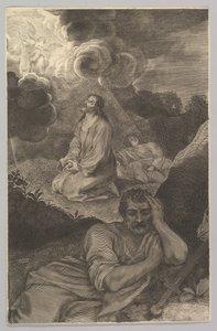 Christus im Garten der Oliven, 17. Jahrhundert von Claude Mellan