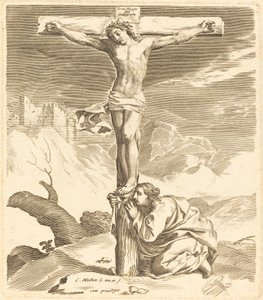 Christus am Kreuz von Claude Mellan