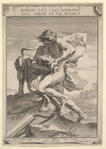 David erwürgt den Löwen, 1631 von Claude Mellan