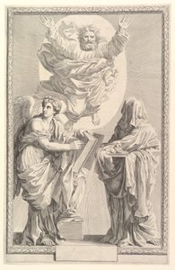 Frontispiz zur Bibel, 1642 von Claude Mellan