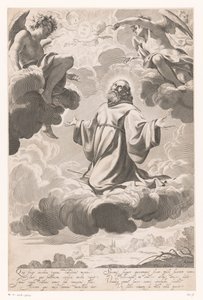 Heiliger Franziskus von Paola in Ekstase von Claude Mellan