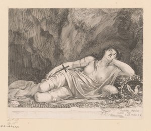 Heilige Maria Magdalena in einer Grotte