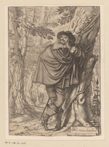 James Howell lehnt an einem Baum