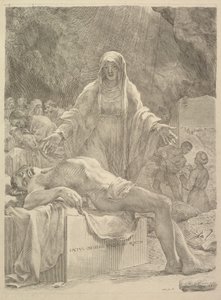 Die Beweinung, 1683 von Claude Mellan