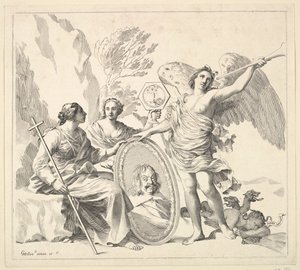 Louis-Emmanuel de Valois, Graf von Alais und Herzog von Angoulême, 17. Jahrhundert von Claude Mellan